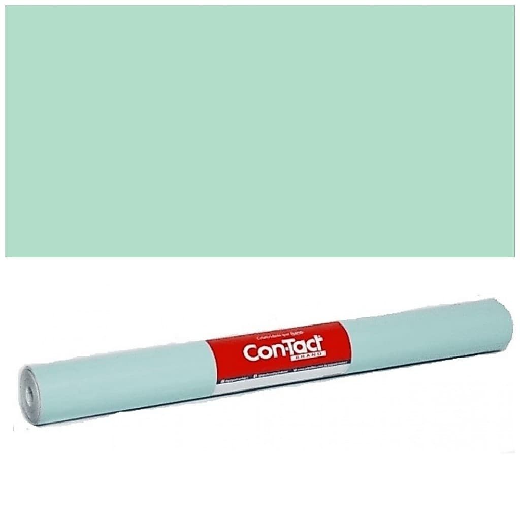 Papel Adesivo Contact Lavável Verde Água Pastel Fosco Opaco 45 Cm X 2 Mts