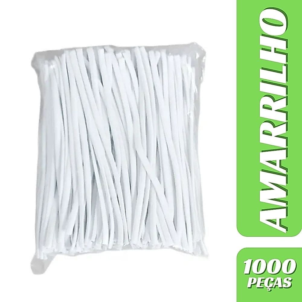 Arame Amarrilho Fecho Araminho 1000 Unidades Cor Branco