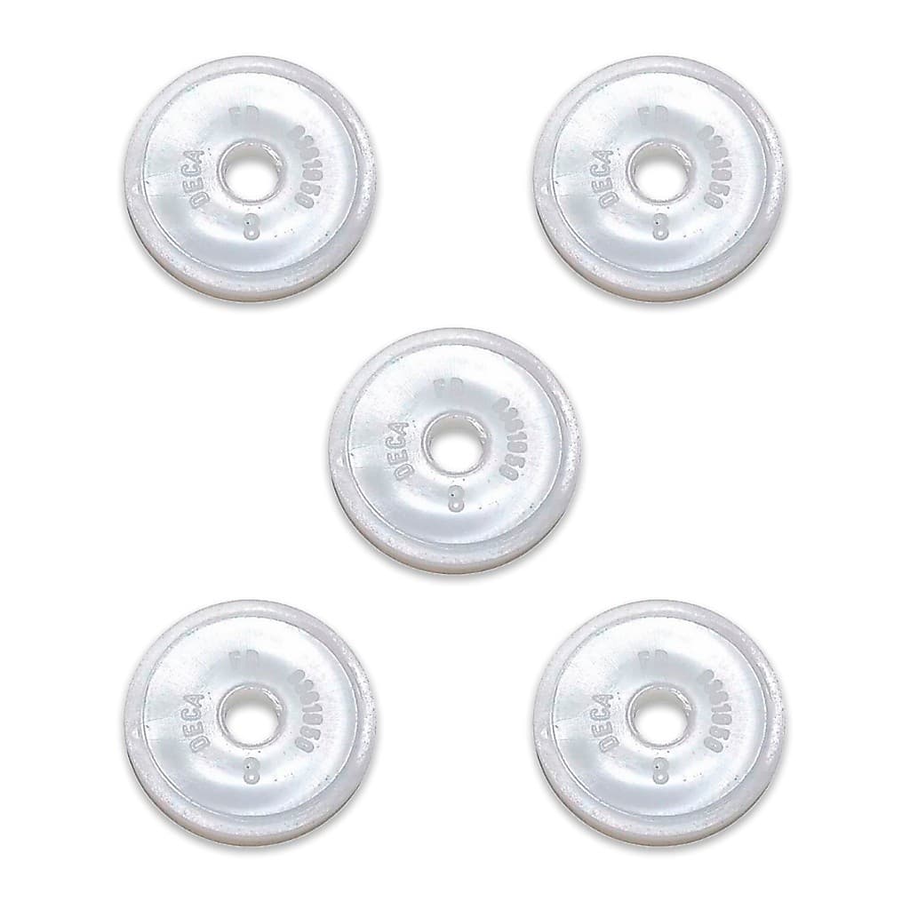 Kit 5 Vedante Deca Reparo Mvs Torneira e Registro Chuveiro 4152.010 Branco 17mm Borracha Nylon Guarnição