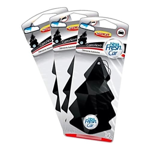 Kit 3 Cheirinho Carro Odorizante New Fresh Fun Carro Novo