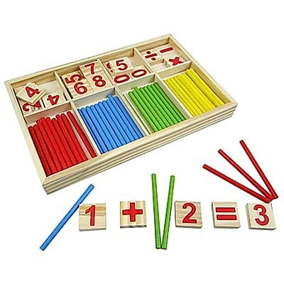 Brinquedo De Madeira Matemática Para Contagem De Aprendizagem Precoce Crianças Montessori
