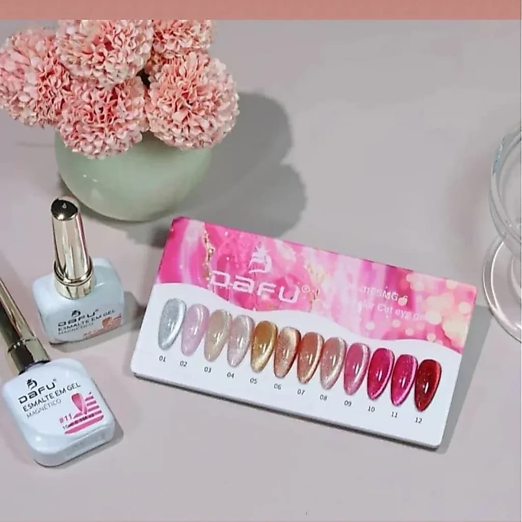 Esmalte em Gel Magnético Dafu Olho de Gato Cat Eye 10ml Nail Art Profissional -DF-01ESMG-6
