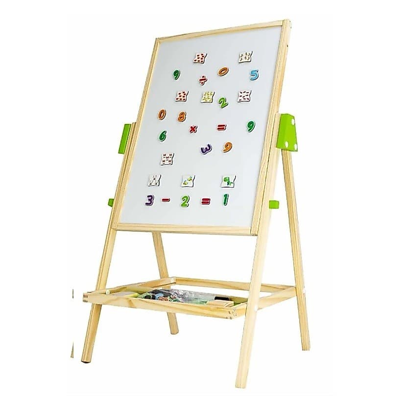 Lousa Infantil Magnética Tripé Escrever E Desenhar Brinquedo Em Mdf