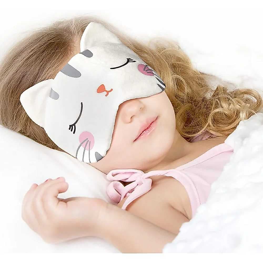 Máscara de olho de gato fofa para dormir