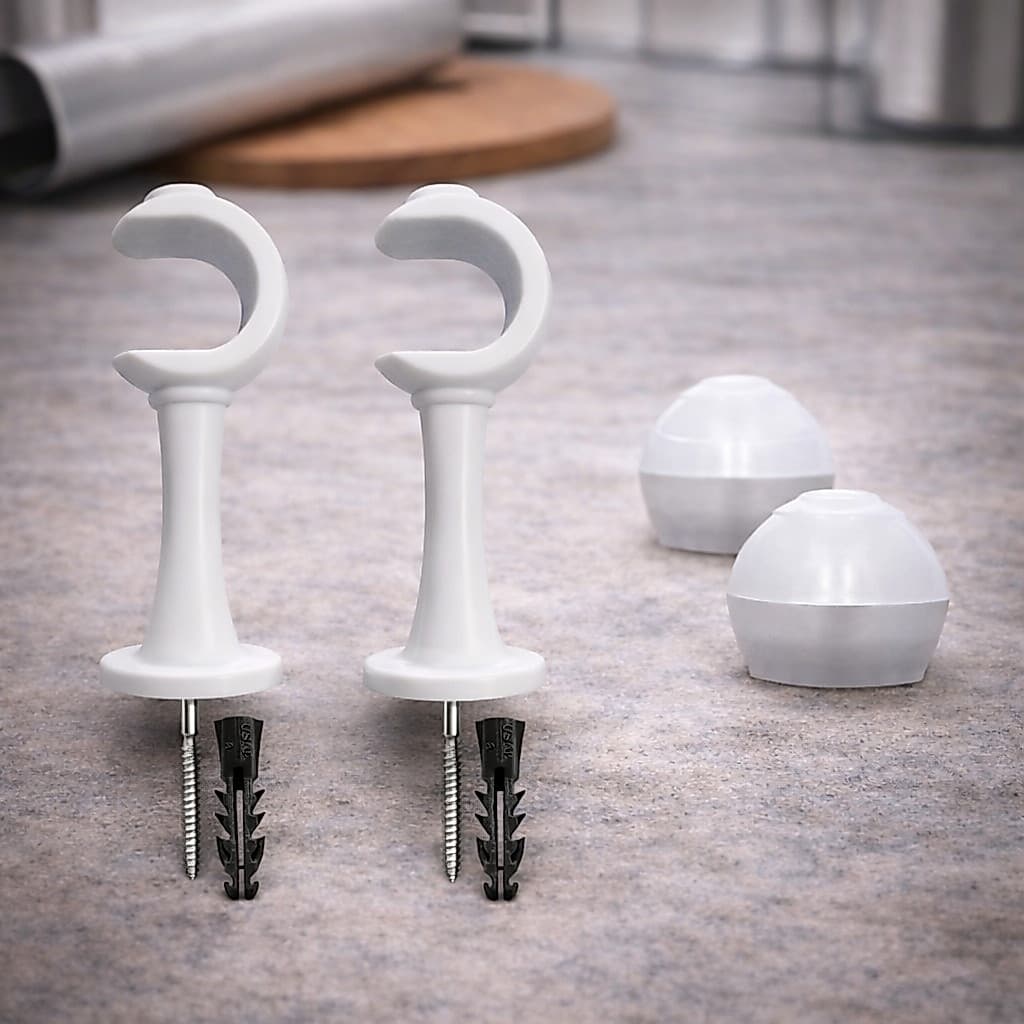 Suportes para Varão de Cortina 28mm 19mm – Duravel Resistente  Fácil de Instalar - Envio Rapido