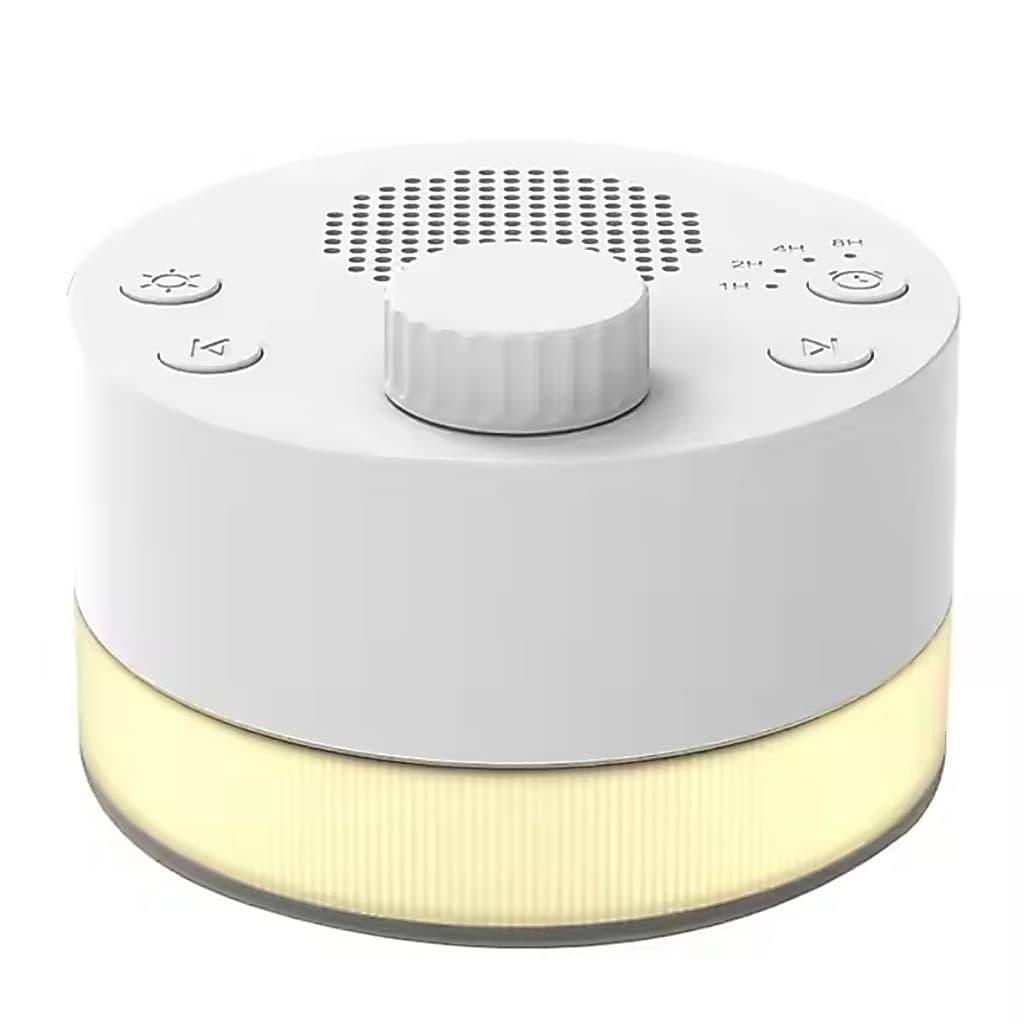 Máquina de ruído branco Com Temporizador luz noturna Calmante Bebê Sono Relaxamento USB Recarregável