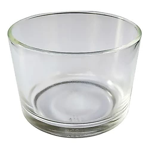 Kit 03 Potes/Copo de Vidro Para Decoração, Vela ou Patê