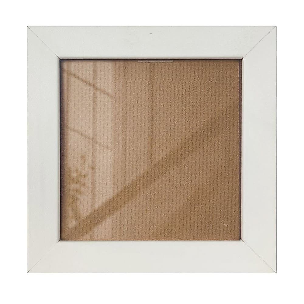 Moldura Quadro Porta Retrato Moldura Branco Tamanhos 7X7 7,5X7,5 10x10 15x15 20x20 com Acetato