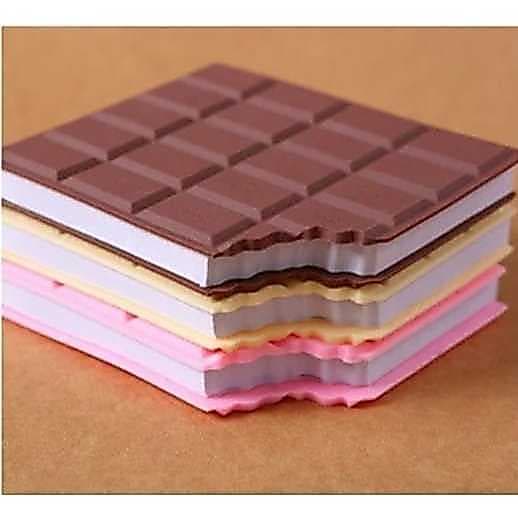 Mini Bloquinho de Notas cheirinho de Chocolate, Bloco de notas 80 paginas, Papelaria, Material Escolar