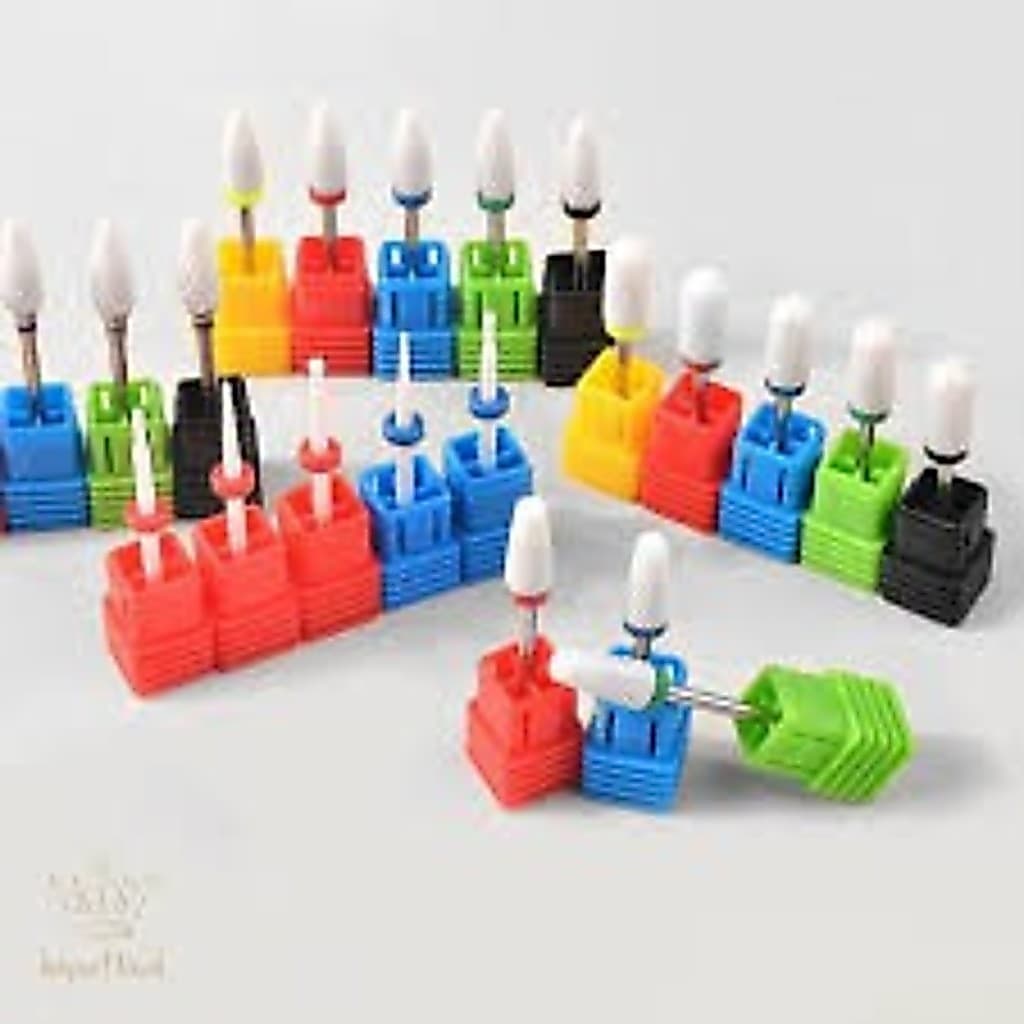 kit 4 Broca Cerâmica Profissional Unha Gel Acrigel Porcelana Nail Art envio aleatorio NH