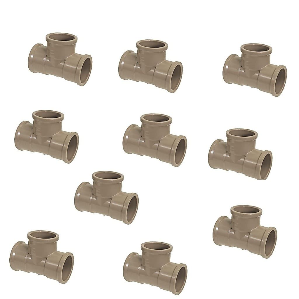Tee Soldável  20mm Embalagem com 10 Unidades