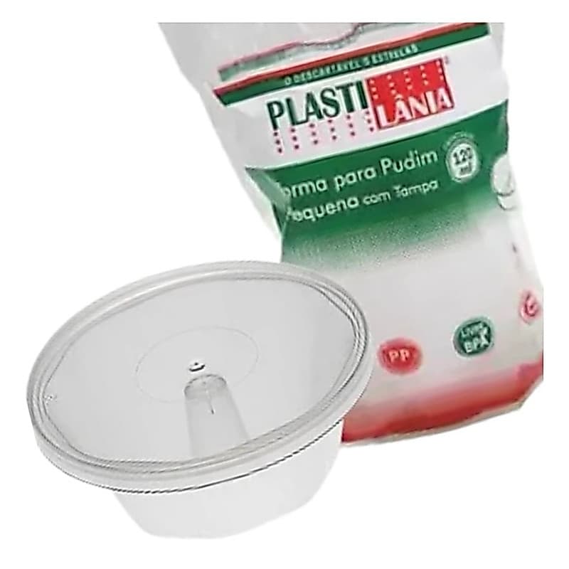 KIT 50 FORMAS DE PUDIM  120ml (Forneáveis) Plastilania