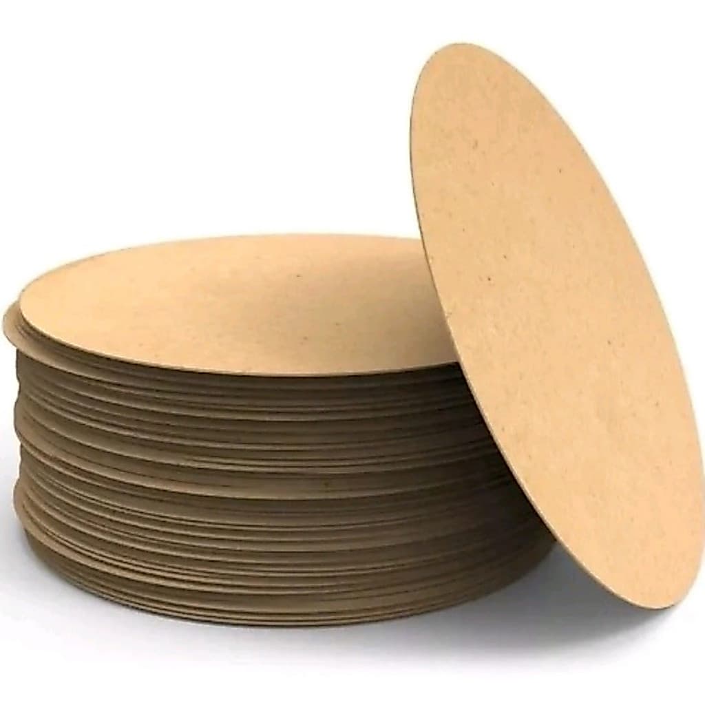Base MDF para Sousplat 35cm Kit 6 Unidades Mesa Posta Resistente para Capa de Sousplat