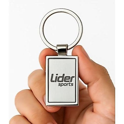 Kit 5 Chaveiros Personalizado Retangular Metal com nome ou logo Batizado Formatura evento feira