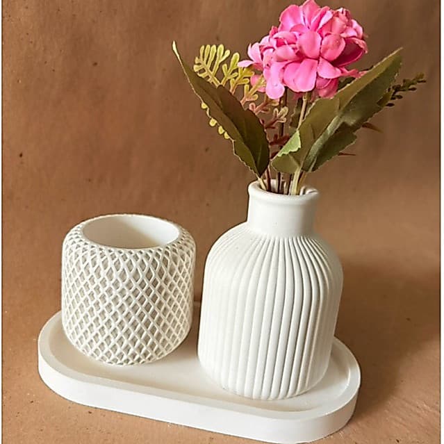 Conjunto Decorativo Essence - Base em Gesso