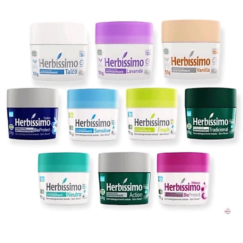 Desodorante Creme Herbíssimo Clareador Antitranspirante  - 55g - Axilas Escuras