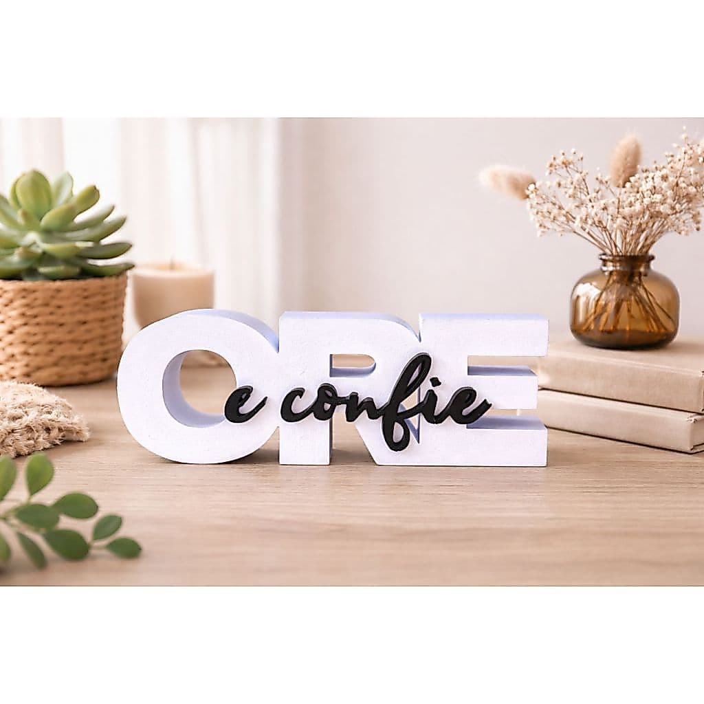 Decoração “Ore e Confie” - Decoração de Sala, Quarto e Mesa Moderna