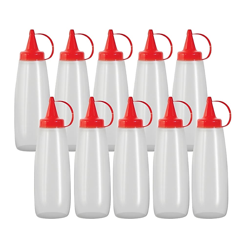 Kit 10 Bisnaga Molhos Multiuso 200ml Tubo Flexível