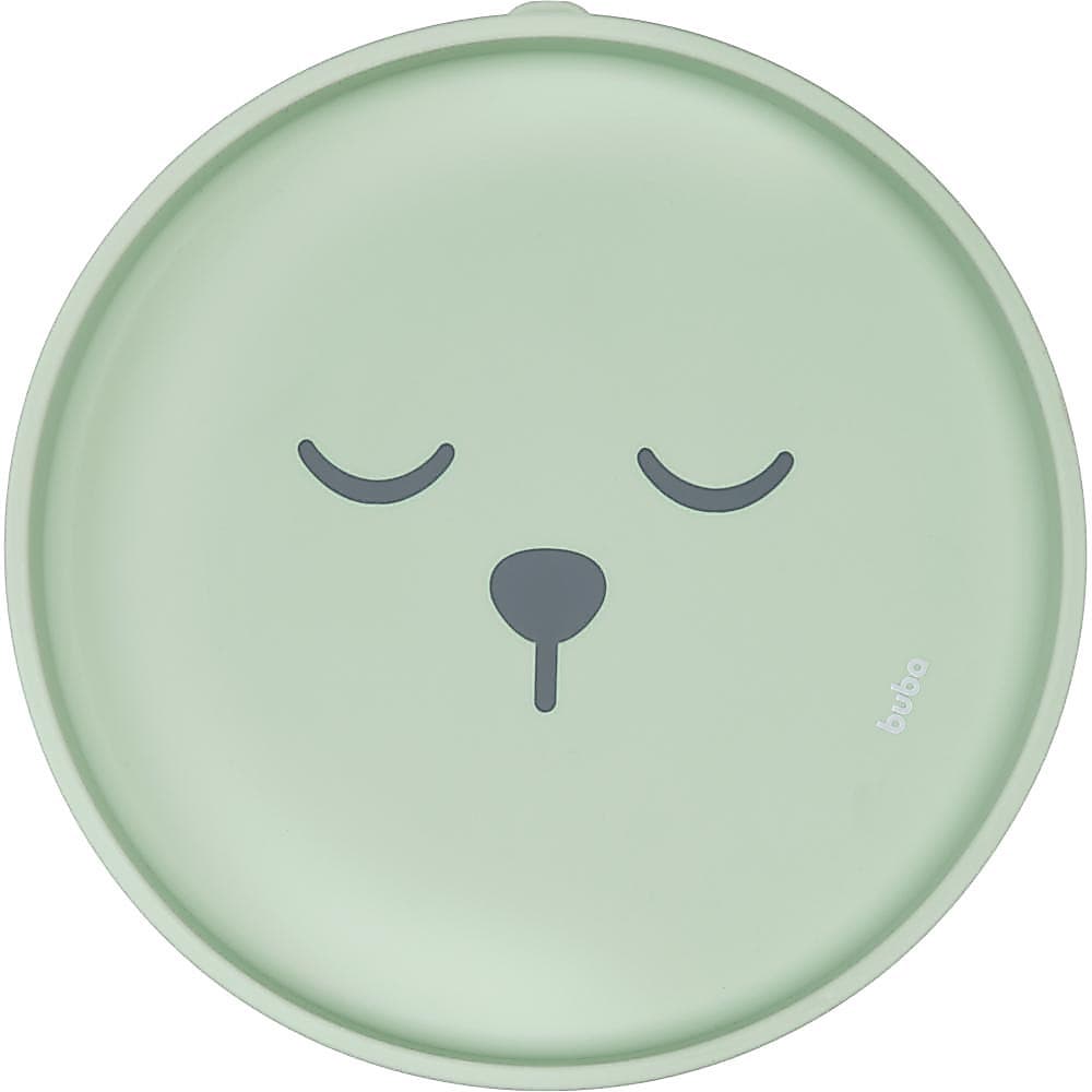 Pratinho Em Silicone Com Ventosa Gumy Verde Buba