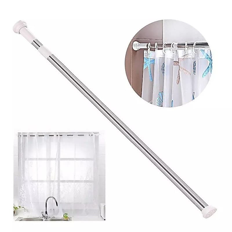 Varão Extensível Multiuso para Cortina Box Varão Bastão Para Banheiro Extensível Universal Ajustável