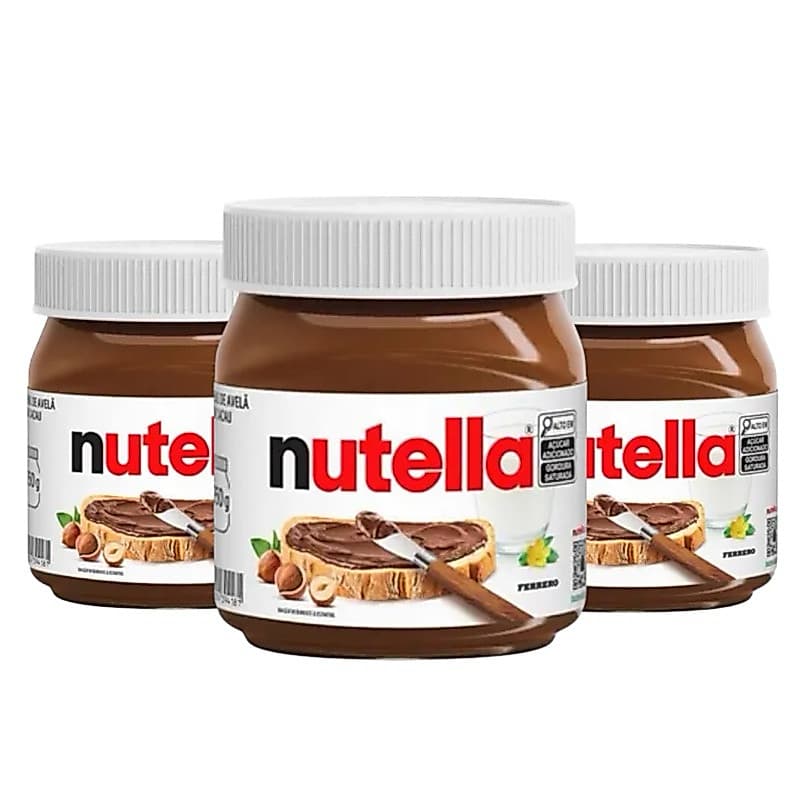 Kit 3 Nutella 350g Creme de Avelã com Cacau Promoção