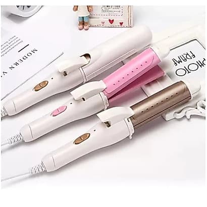 Modelador De Cachos E Chapinha 2 Em 1 Mini Alisador Profissional Bivolt LUIZA