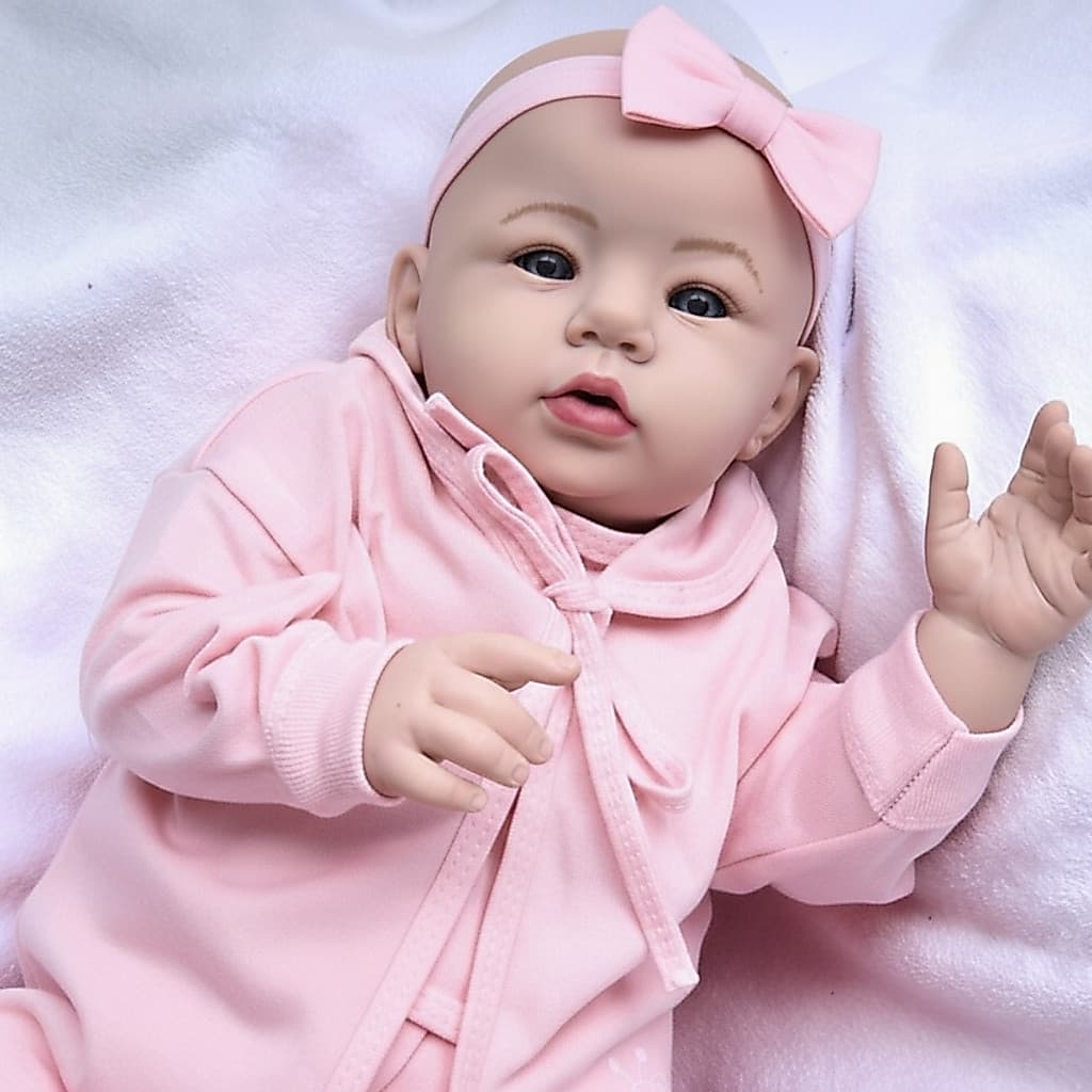 Bebê Reborn Boneca Realista Abigail Siliconada Pode dar Banho Em Promoção