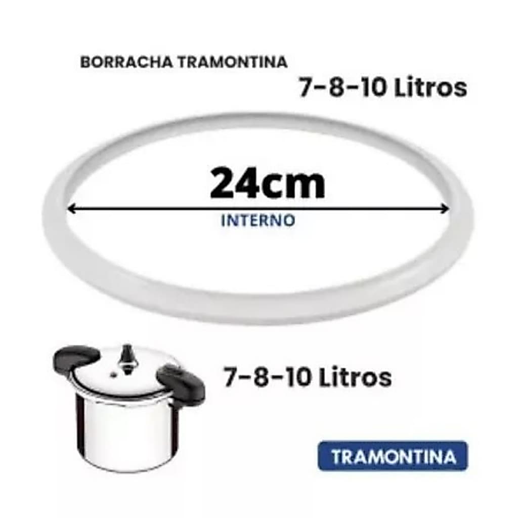 Anel Borracha Panela Pressão Tramontina 6L / 10L  Silicone