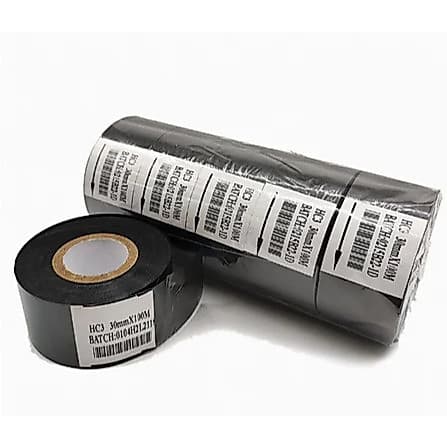 5 Unidades de Fita Ribbon para Datador Térmico - Cor Preta