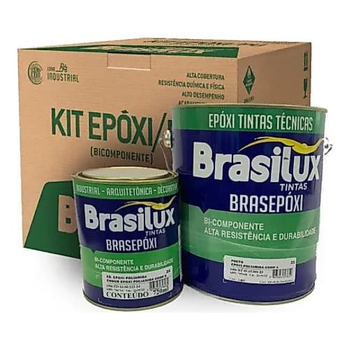 Kit Tinta Epoxi/pu Cinza Claro N6,5 3,6l Brasilux