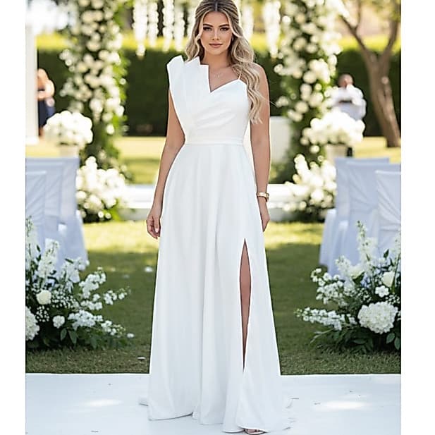 vestido de festa para madrinha| aniversário| casamento longo com fenda lateral forrado.