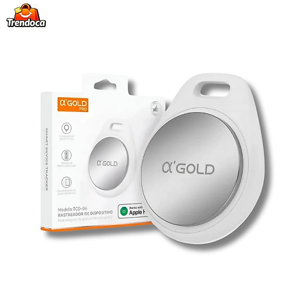 Smart tag Rastreador Bluetooth Portátil A’GOLD | Localizador A Prova D'Água - Compatível Apple Find My / iOS