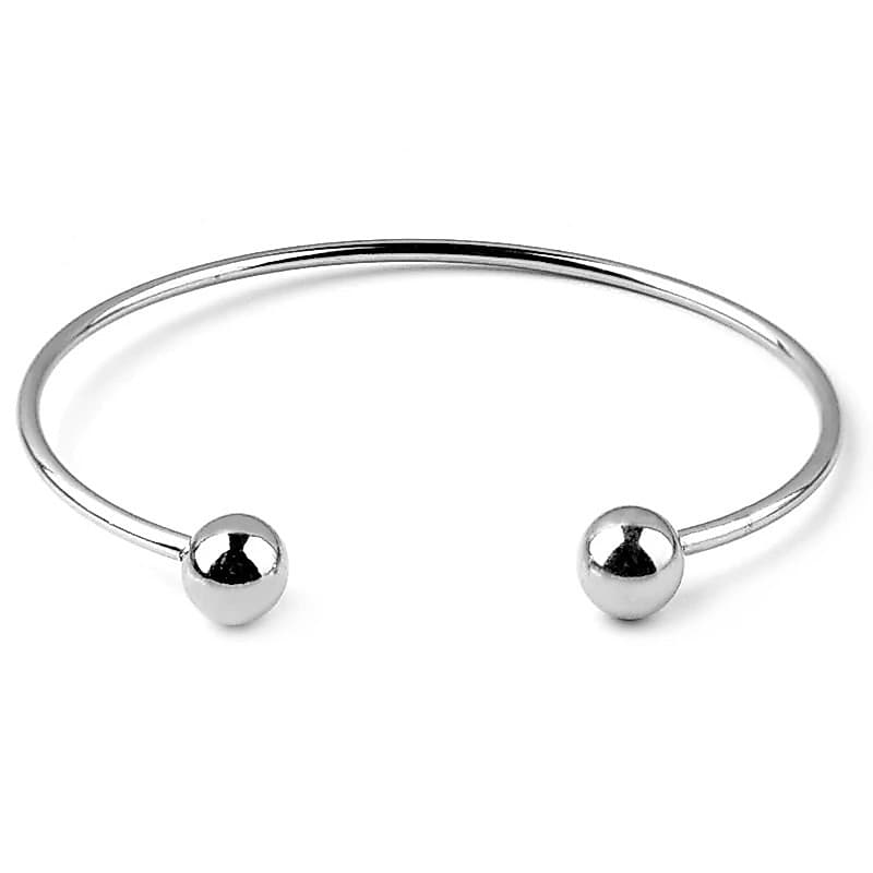 Bracelete Rígido para Berloques e Charms Em Aço Inox Compatível Joias Luxo Presente