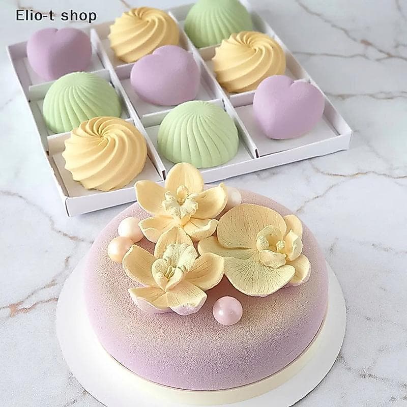 Elio-t Borboleta Orquídea Forma Silicone Molde DIY 3D Sabão De Vela Bolo Cupcake Fondant Geléia Doces Decoração De Choco