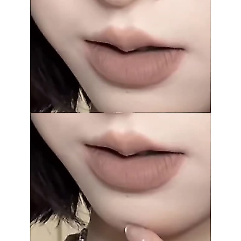 Coelho preto lábio lama B08 batom Nude escuro Chocolate marrom B01 B04 comer batom fosco esmalte labial