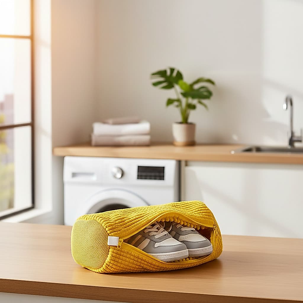 Saco Lavar Tênis Máquina Zíper Reforçado Bolsa Protetora Lavagem Resistente Premium