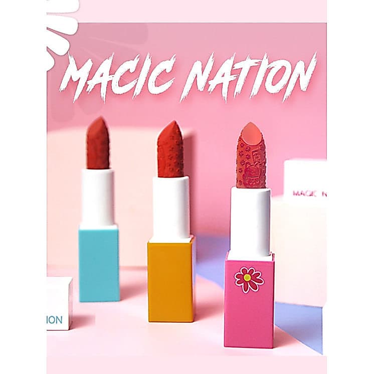 Genuíno Dreamland flor Chaoyuexi névoa macia veludo esculpido batom feminino Semi-fosco cor batom influenciador