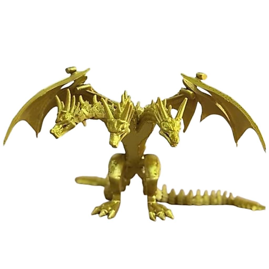 Brinquedo Articulado King Ghidorah Kaiju Colecionável Action Figure