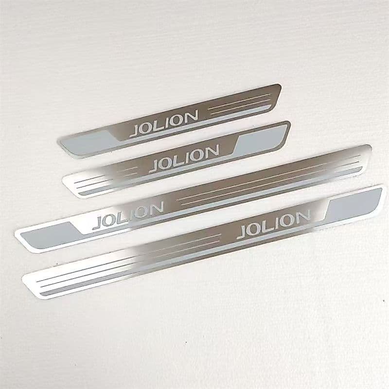 Aço Inoxidável Guarnição de Soleira Proteção de Porta de Carro para Haval Jolion, Conjunto de 4 peças