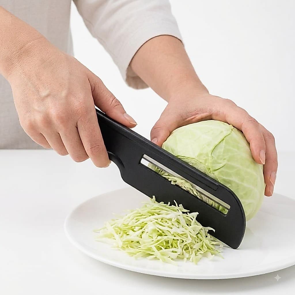 Cortador Fatiador Descascador de Verduras e Legumes utensilio de cozinha aço inox