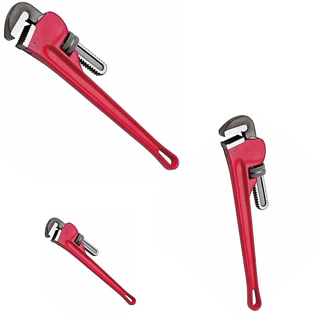KIT COM 3 PEÇAS DE  CHAVE GRIFO CANO 12 - 14 E 18 POLEG.GEDORE RED ENCANADOR PEDREIRO