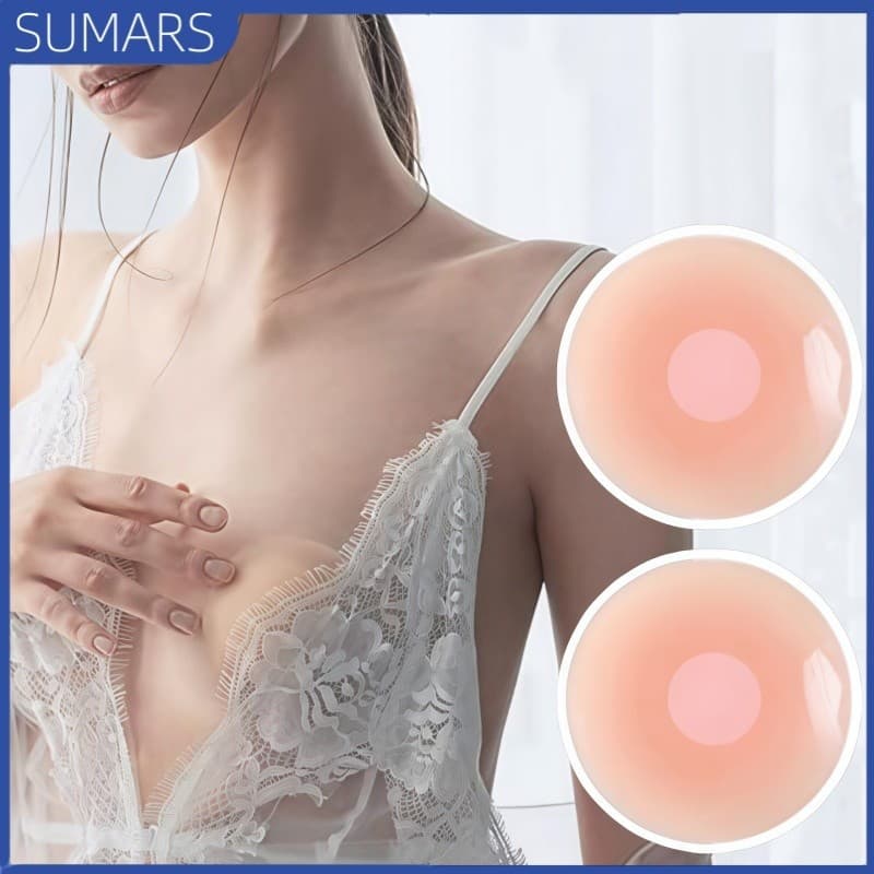 12 Pares Cobertura de Mamilo de Silicone Adesiva Invisível Reutilizável para Mulheres Nipple Pasties Protetor de Mamilo