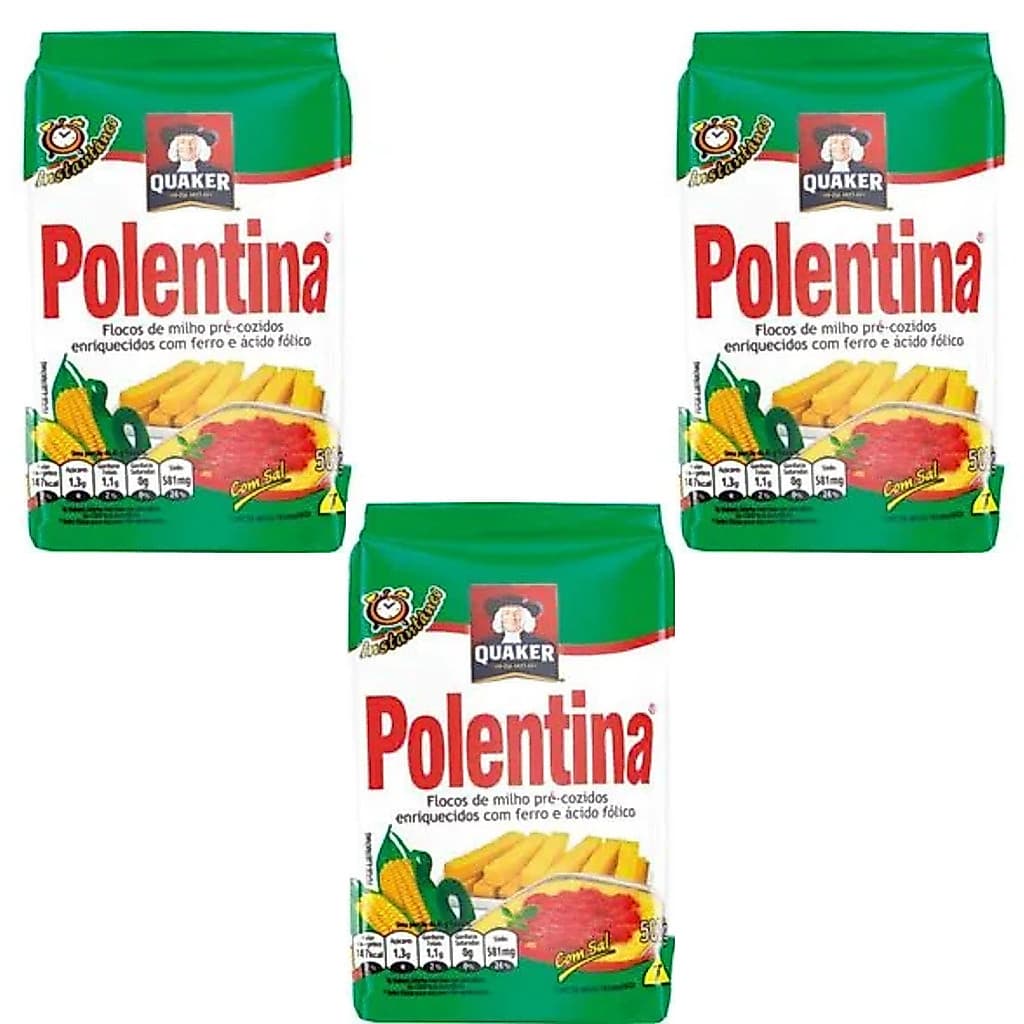 Kit 3 Polentina Quaker Pacote com 500g