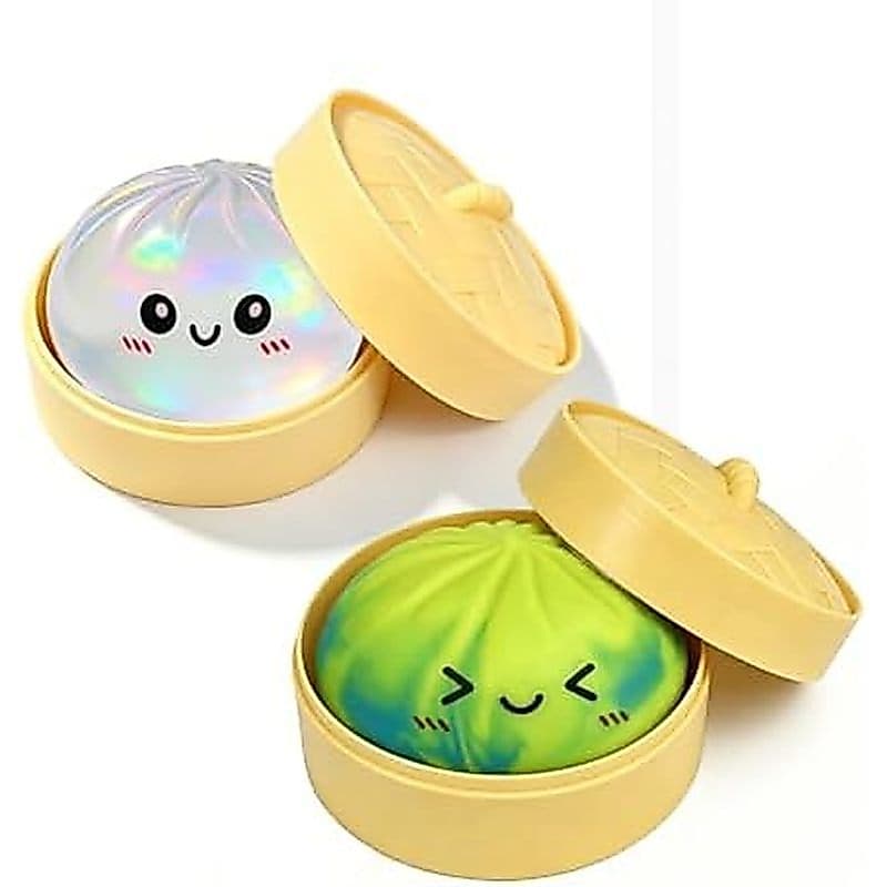 Bolinhos coloridos lama macia novo estilo misterioso lama macia com caixa bola de descompressão brinquedo sensorial Desk