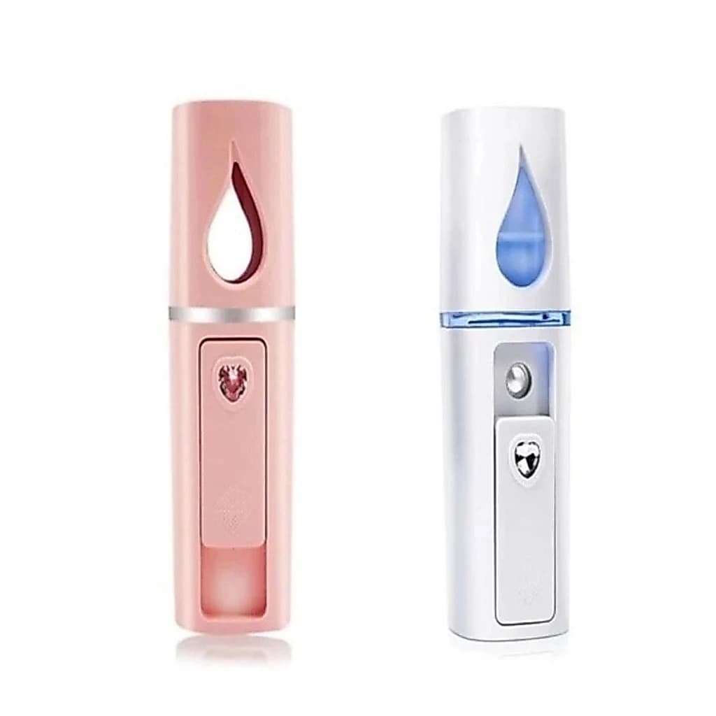 Umidificador Nano Mister Spray Vaporiza Hidrata Facial Rosto E Cilios Usb Recarregável