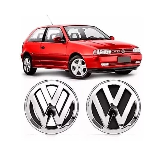 Kit Emblema Logo Vw Grade + Mala Gol Bola G2 Special 95 - 99