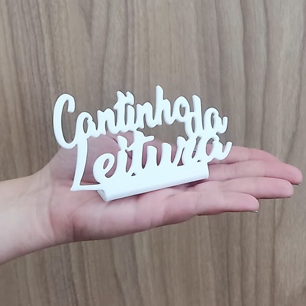 Enfeite Cantinho da Leitura Livros Decoração Bibliocanto Minimalista