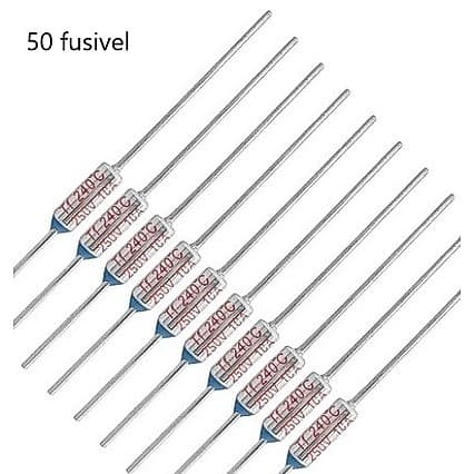 50 Fusível Térmico 240c 10a 250v