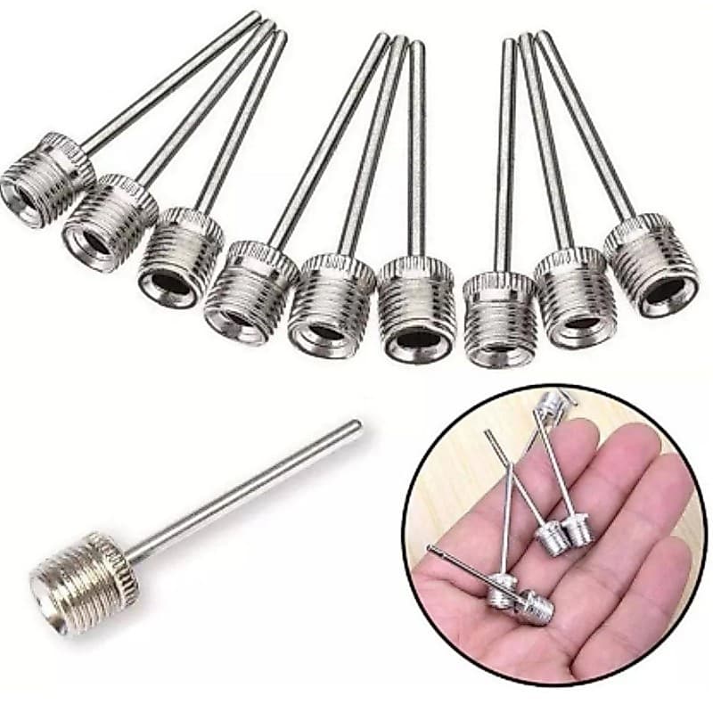 Kit 6 Bicos para Bomba de Ar Inflar Bolas Futebol Volei Basquete Agulha Encher Boia Piscina Startools