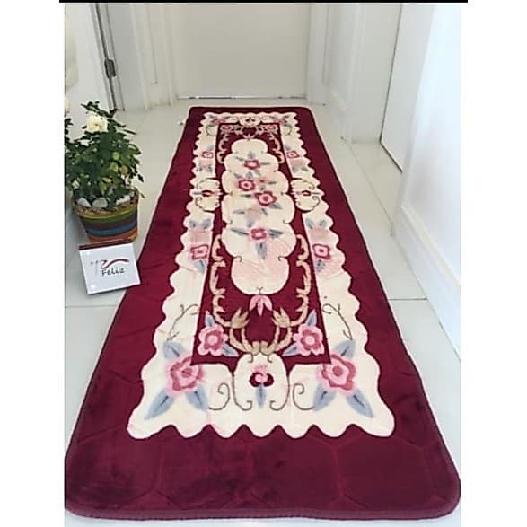 Tapete Passadeira de Veludo Floral em 3D 60x200cm, MELHOR QUALIDADE!!!